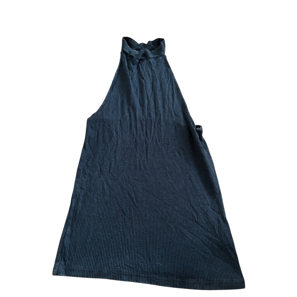 American Eagle Outfitters Strappy Size XS Navy Blue High Neck Tank Top